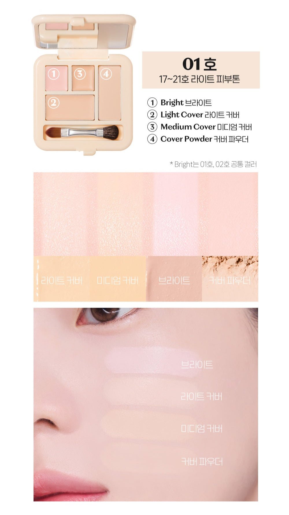 ETUDE Double Lasting Artist Concealer Palette 5.3g - Daebak