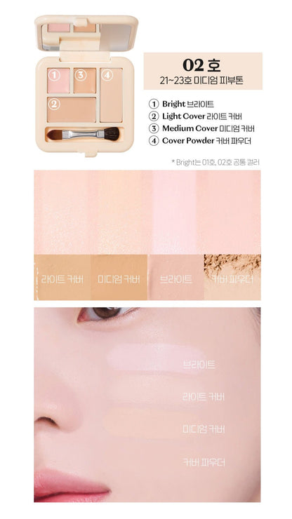 ETUDE Double Lasting Artist Concealer Palette 5.3g - Daebak