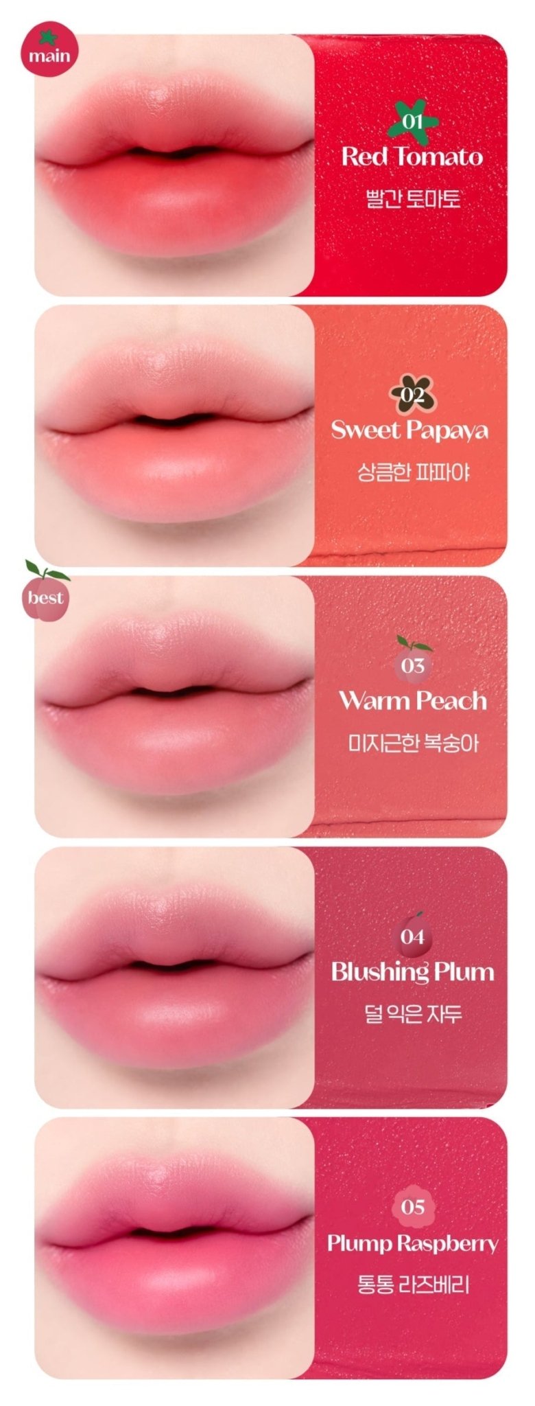 ETUDE Fruity Lip & Cheek Blur Balm 2.3g - Daebak