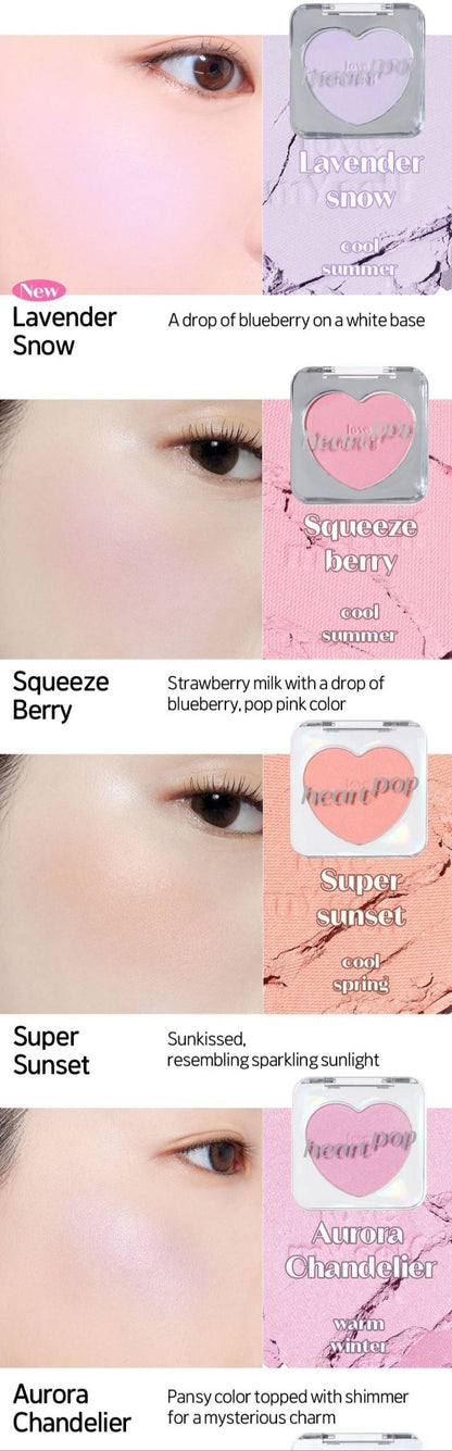 ETUDE Heart Pop Blusher 4g - Daebak