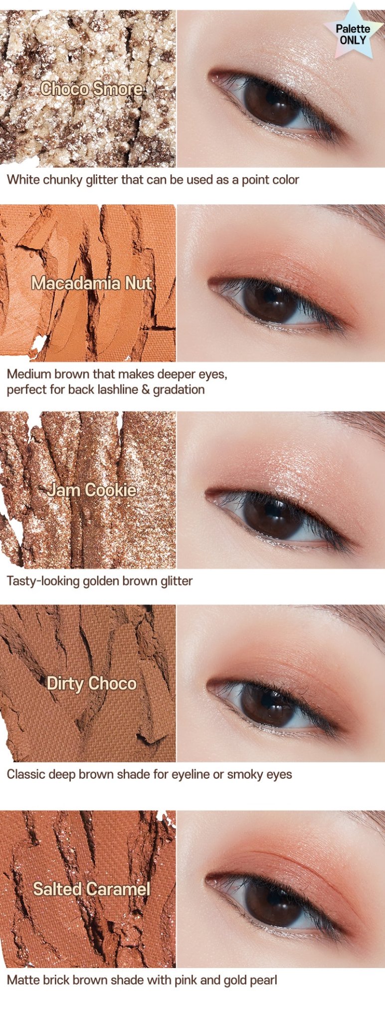 ETUDE Play Color Eyes 9-Color 7.2g Cookie Chips - Daebak