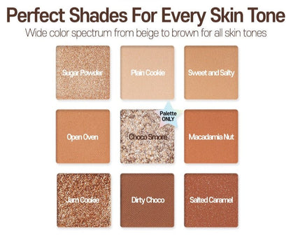 ETUDE Play Color Eyes 9-Color 7.2g Cookie Chips - Daebak
