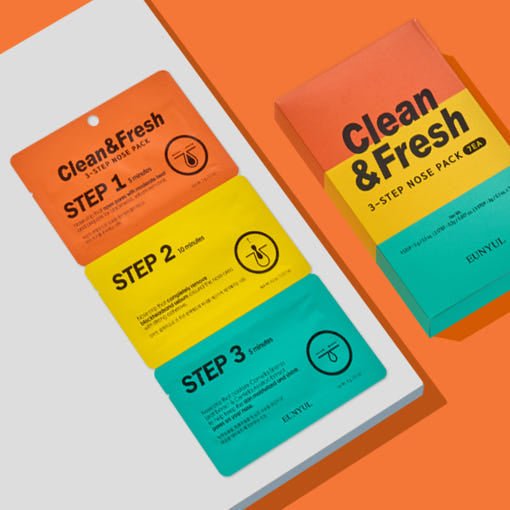 EUNYUL Clean & Fresh Nose Pack (3 Steps) 7ea - Daebak