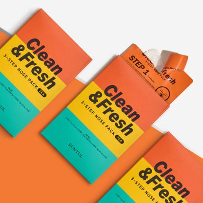 EUNYUL Clean & Fresh Nose Pack (3 Steps) 7ea - Daebak