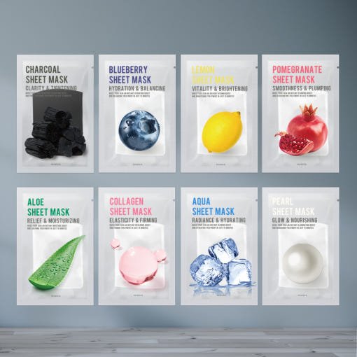 EUNYUL Purity Facial Sheet Mask Pack Set 22ml*10ea (8-types) - Daebak