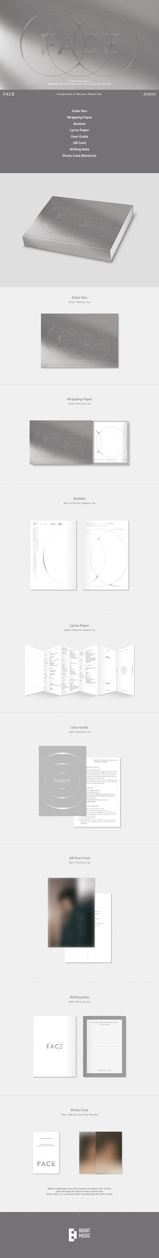 Jimin of BTS Face Weverse Album Version