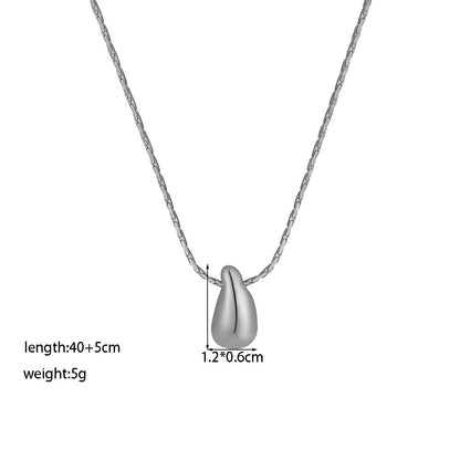Fashion Korean Style Niche Water Drop Female Simple Personality Gold-plated Necklaces - Daebak