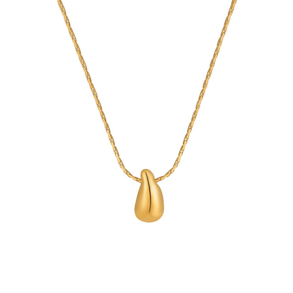 Fashion Korean Style Niche Water Drop Female Simple Personality Gold-plated Necklaces - Daebak