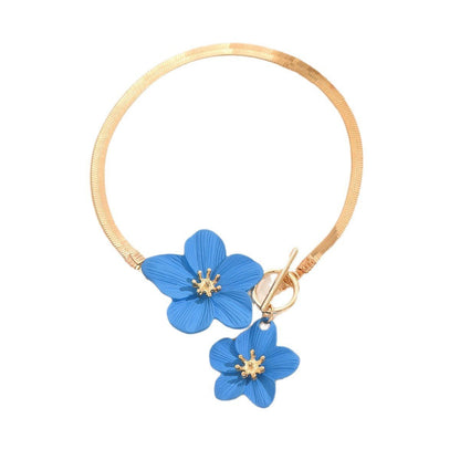 Fashion Simple All-match Flowers Anklet OT Buckle - Daebak