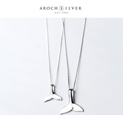 Female Beauty Fish Tail Dolphin Clavicle Necklaces - Daebak