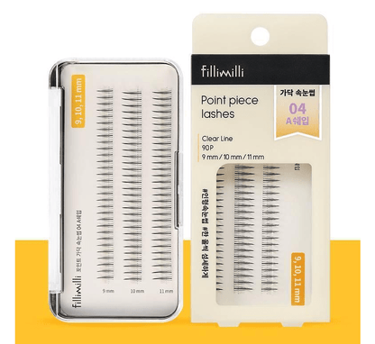 Fillimilli Point Piece Lashes (9,10,11MM) (90pcs) #A-SHAPE - Daebak