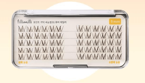Fillimilli Point Piece Lashes #Pure Daily (9mm)(60pcs) - Daebak