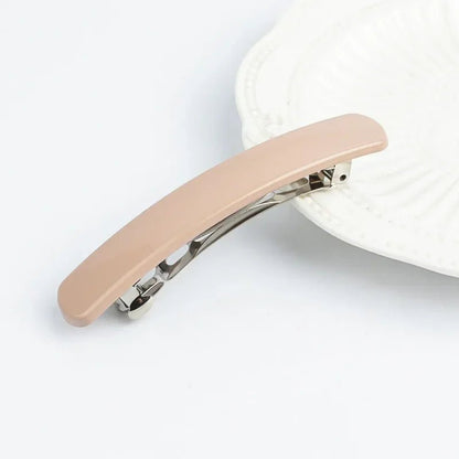 Frosted Back of The Head Hair Clips Headdress Female Lady Simple Large Hair Clip Spring Clip Hair Styling Hairpin Korean Fashion - Daebak