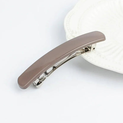 Frosted Back of The Head Hair Clips Headdress Female Lady Simple Large Hair Clip Spring Clip Hair Styling Hairpin Korean Fashion - Daebak