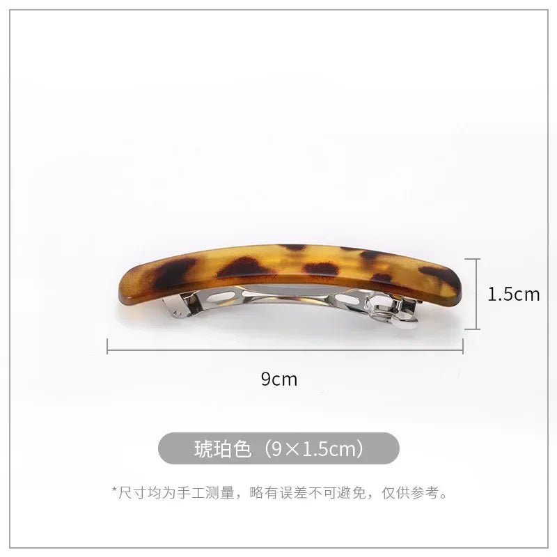 Frosted Back of The Head Hair Clips Headdress Female Lady Simple Large Hair Clip Spring Clip Hair Styling Hairpin Korean Fashion - Daebak