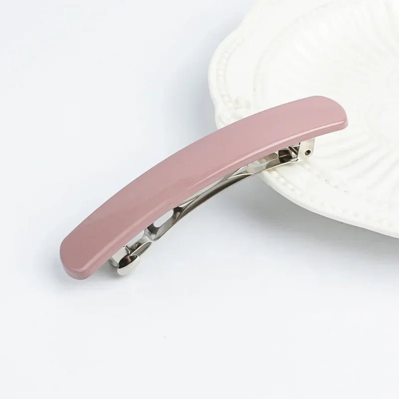 Frosted Back of The Head Hair Clips Headdress Female Lady Simple Large Hair Clip Spring Clip Hair Styling Hairpin Korean Fashion - Daebak