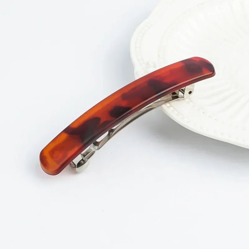 Frosted Back of The Head Hair Clips Headdress Female Lady Simple Large Hair Clip Spring Clip Hair Styling Hairpin Korean Fashion - Daebak