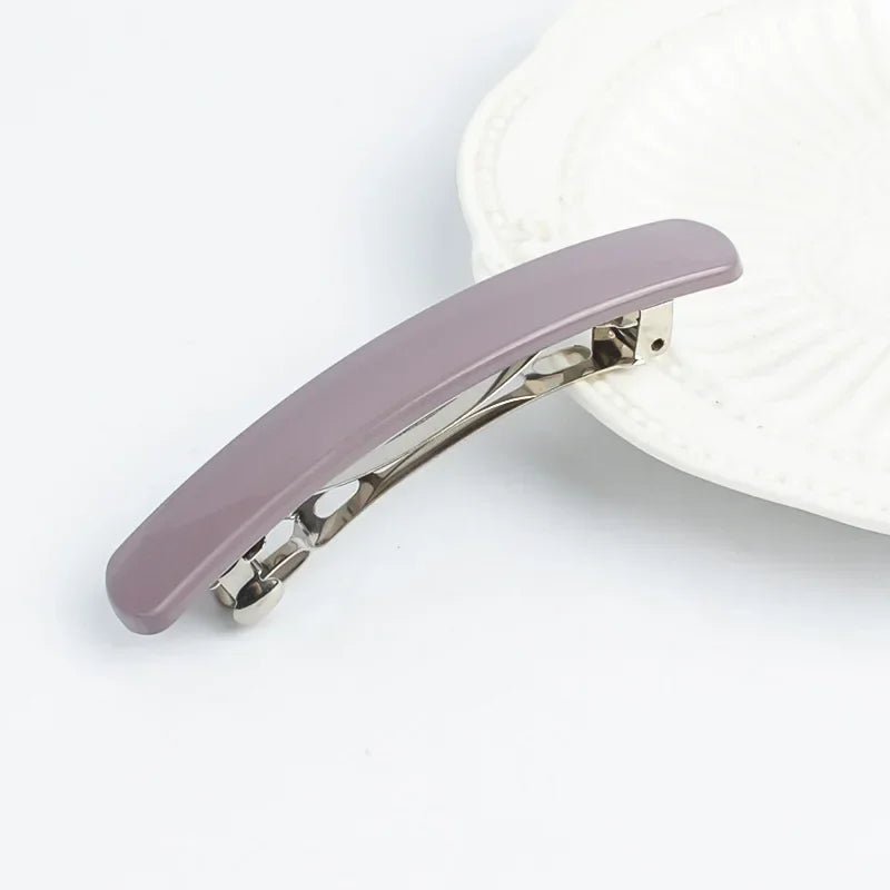 Frosted Back of The Head Hair Clips Headdress Female Lady Simple Large Hair Clip Spring Clip Hair Styling Hairpin Korean Fashion - Daebak