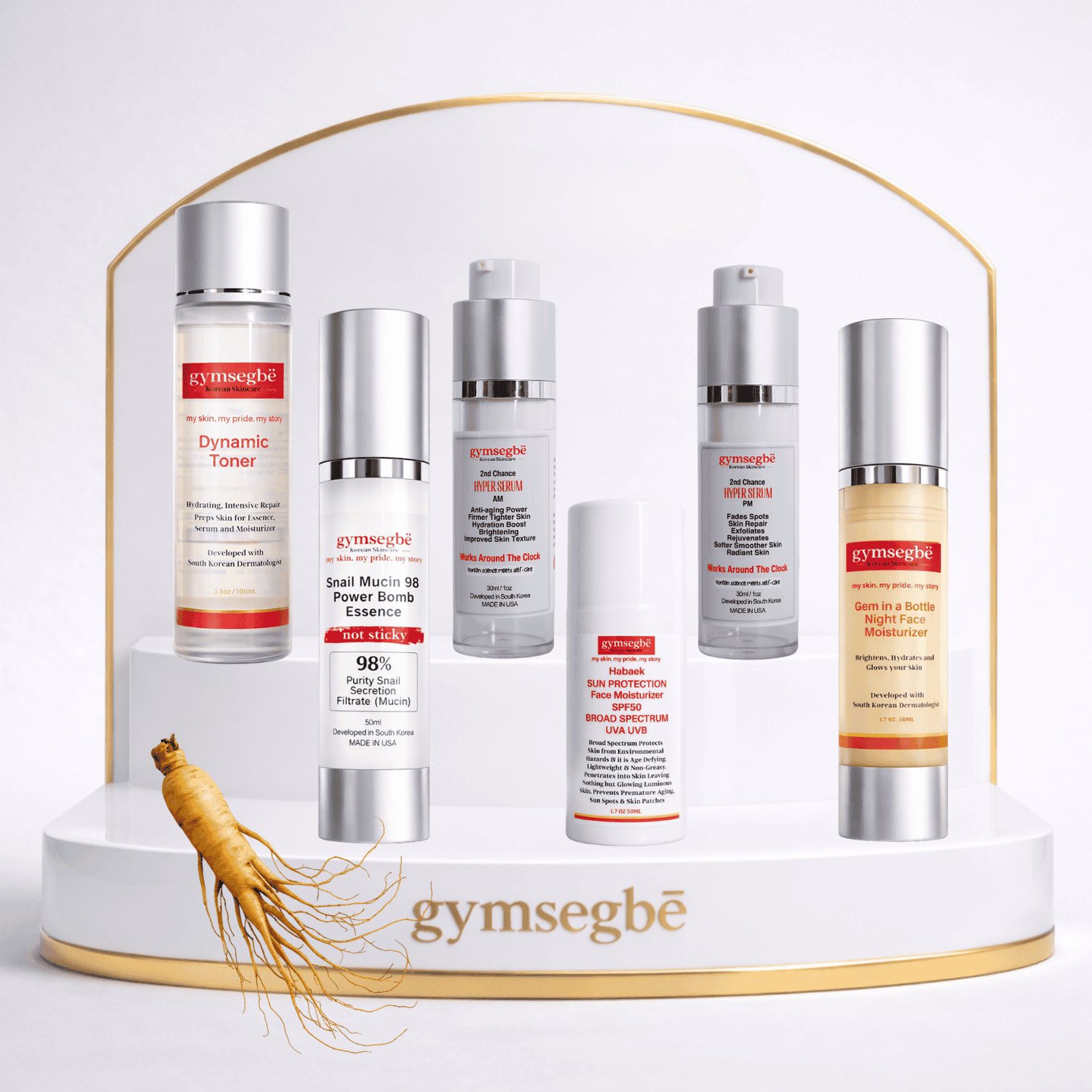 Full-Size Korean Skincare Set for Dark Spots, Fine Lines & Glass Skin - Daebak