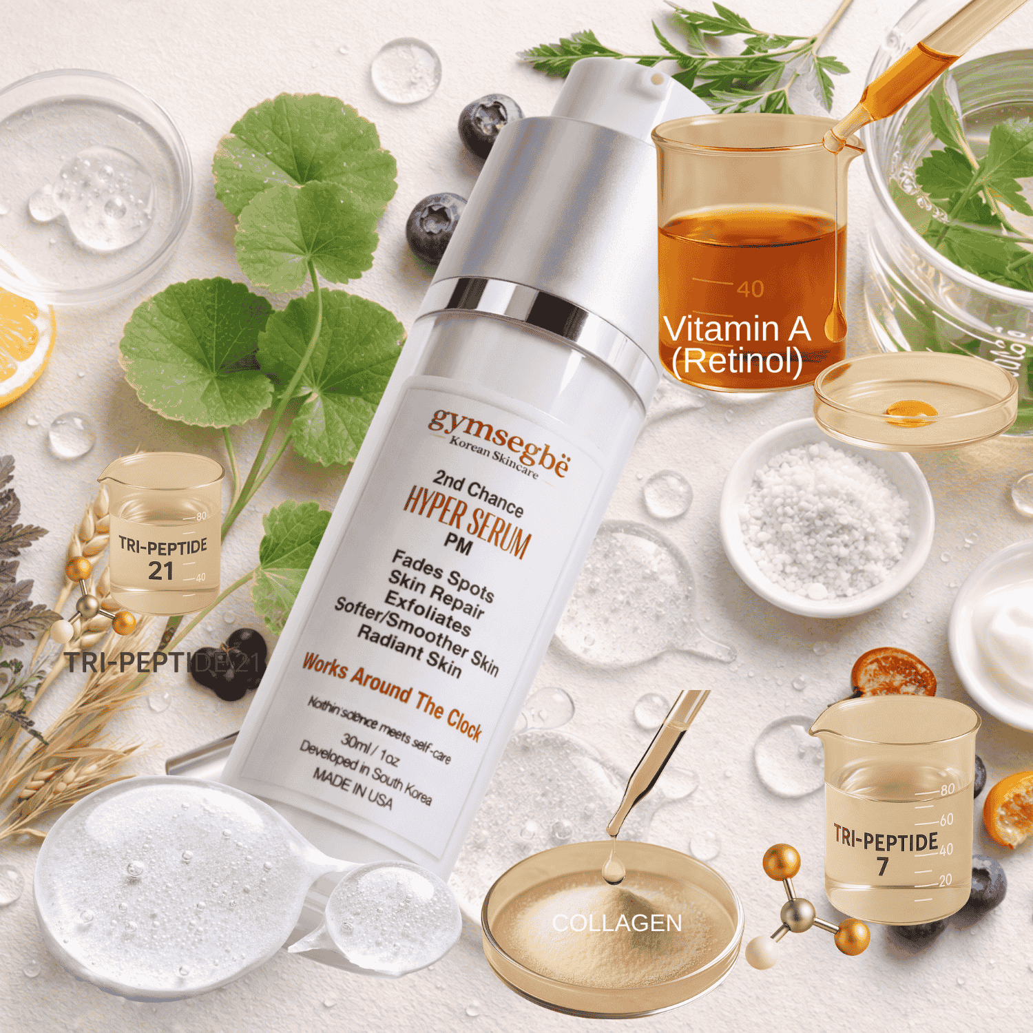 Full-Size Korean Skincare Set for Dark Spots, Fine Lines & Glass Skin - Daebak