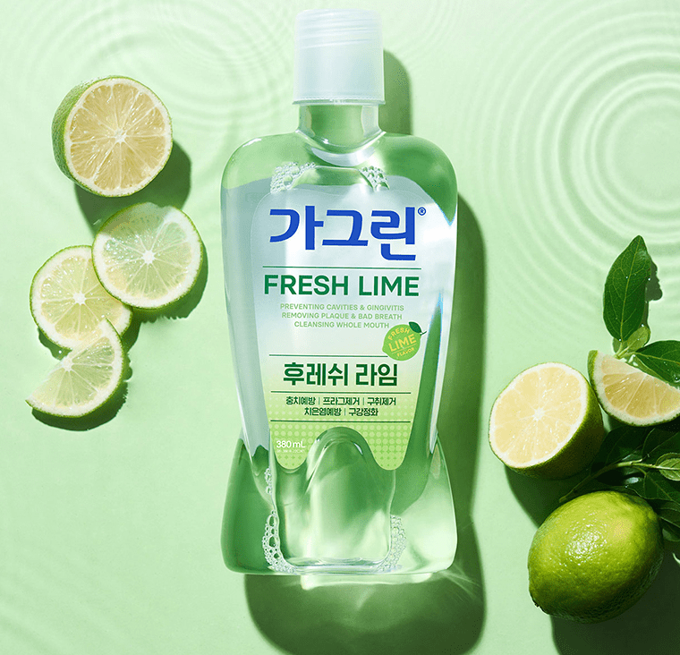 Gagreen FRESH LIME Mouthwash 380mlX3ea - Daebak