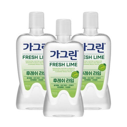 Gagreen FRESH LIME Mouthwash 750mlX3ea - Daebak