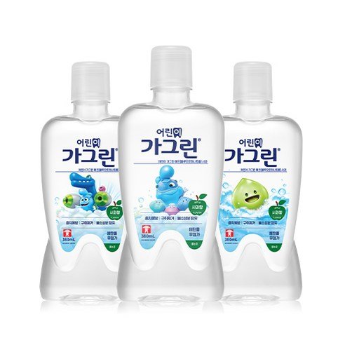 Gagreen Kids Mouthwash 380mlX3ea (Apple) - Daebak
