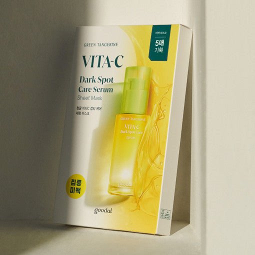 goodal Green Tangerine Vita C Dark Spot Serum Sheet Mask (5EA) - Daebak