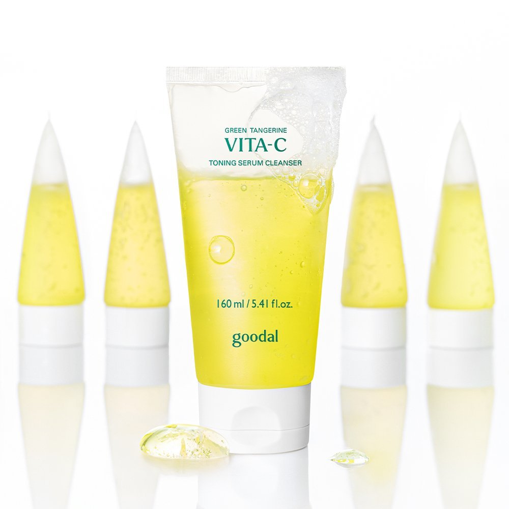 goodal Green Tangerine Vita-C Toning Serum Cleanser 160ml - Daebak