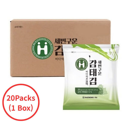 [Haenong] Roasted Gamtae Seaweed (20g, 0.71 oz) - Daebak