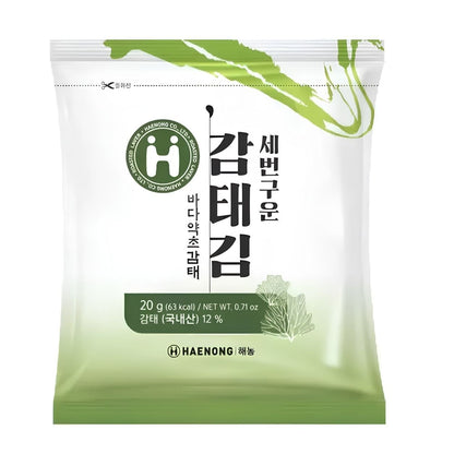 [Haenong] Roasted Gamtae Seaweed (20g, 0.71 oz) - Daebak