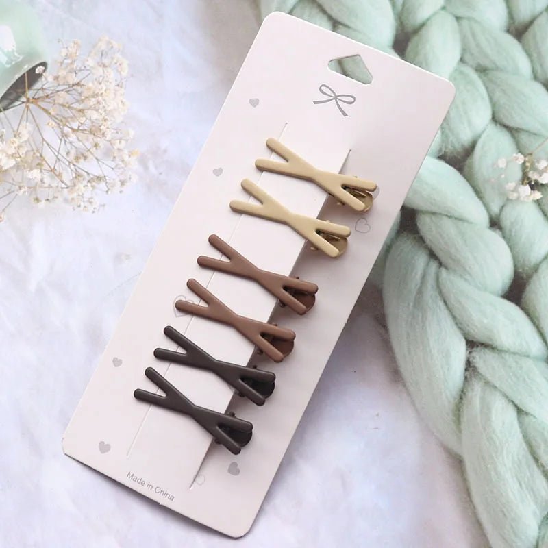 Hair Clip Accessories for Women Pinzas Para El Cabello Pince Cheveux for Girls Pelo Korean Cute Brown Side Femme Pins - Daebak