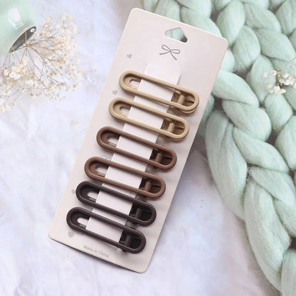 Hair Clip Accessories for Women Pinzas Para El Cabello Pince Cheveux for Girls Pelo Korean Cute Brown Side Femme Pins - Daebak