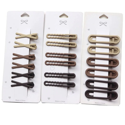 Hair Clip Accessories for Women Pinzas Para El Cabello Pince Cheveux for Girls Pelo Korean Cute Brown Side Femme Pins - Daebak
