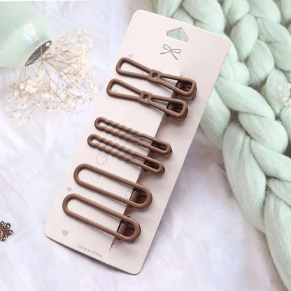 Hair Clip Accessories for Women Pinzas Para El Cabello Pince Cheveux for Girls Pelo Korean Cute Brown Side Femme Pins - Daebak