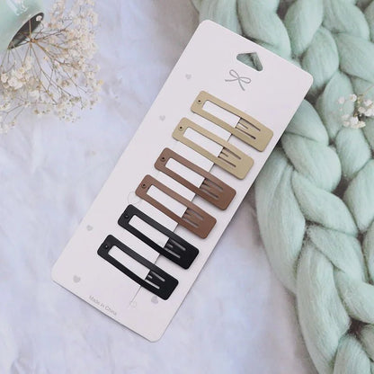 Hair Clip Accessories for Women Pinzas Para El Cabello Pince Cheveux for Girls Pelo Korean Cute Brown Side Femme Pins - Daebak