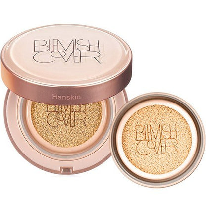 Hanskin Semi Matte Blemish Cover Conceal Cushion 11g+11g(Refill) SPF 50+ PA+++ (2 Colors) - Daebak