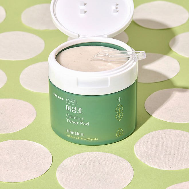 Hanskin Soonhan Houttuynia Calming Toner Pad 160ml(70ea)+160ml(70ea/Refill) - Daebak