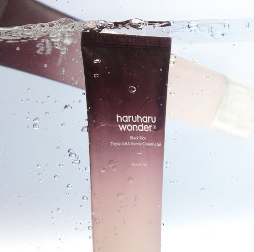 [هارو هارو وندر] جل التنظيف اللطيف بالأرز الأسود وثلاثي AHA 100ml