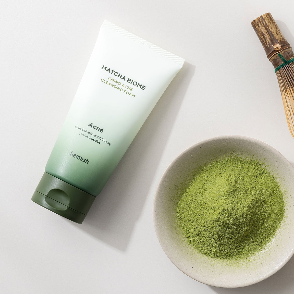 heimish Matcha Biome Amino Akne-Reinigungsschaum 150ml
