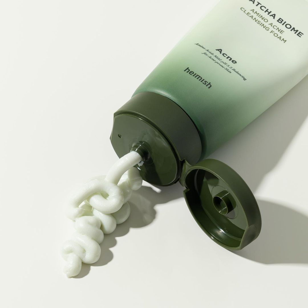 heimish Matcha Biome Amino Akne-Reinigungsschaum 150ml