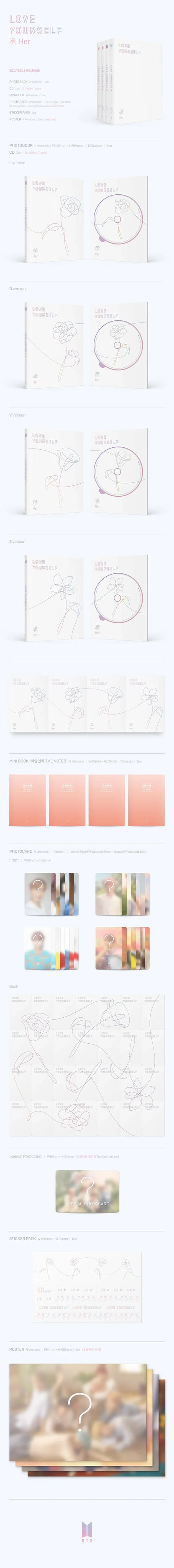 BTS 6th EP Love Yourself: Her