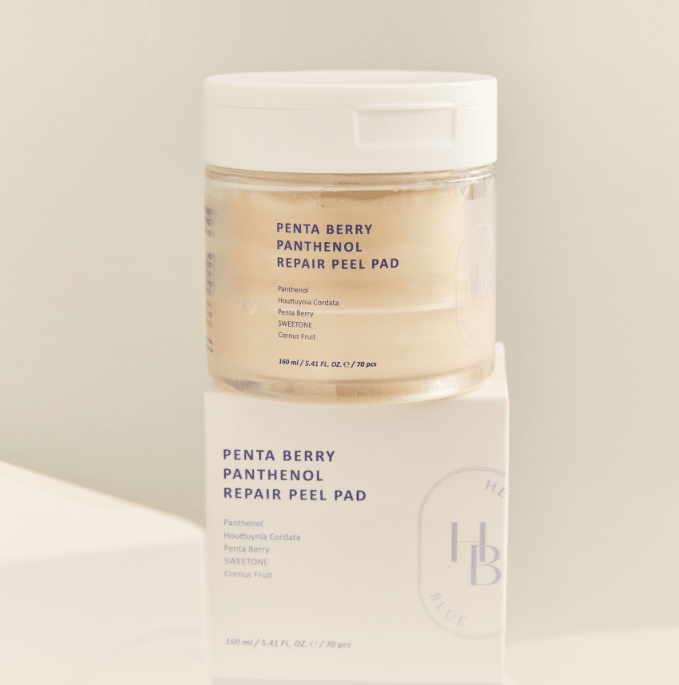 HEVEBLUE Penta Berry Panthenol Repair Peel Pad 160ml/70ea - Daebak