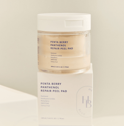 HEVEBLUE Penta Berry Panthenol Repair Peel Pad 160ml/70ea - Daebak