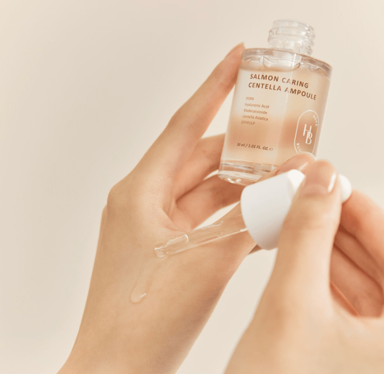 HEVEBLUE Salmon Caring Centella Ampoule 30ml - Daebak