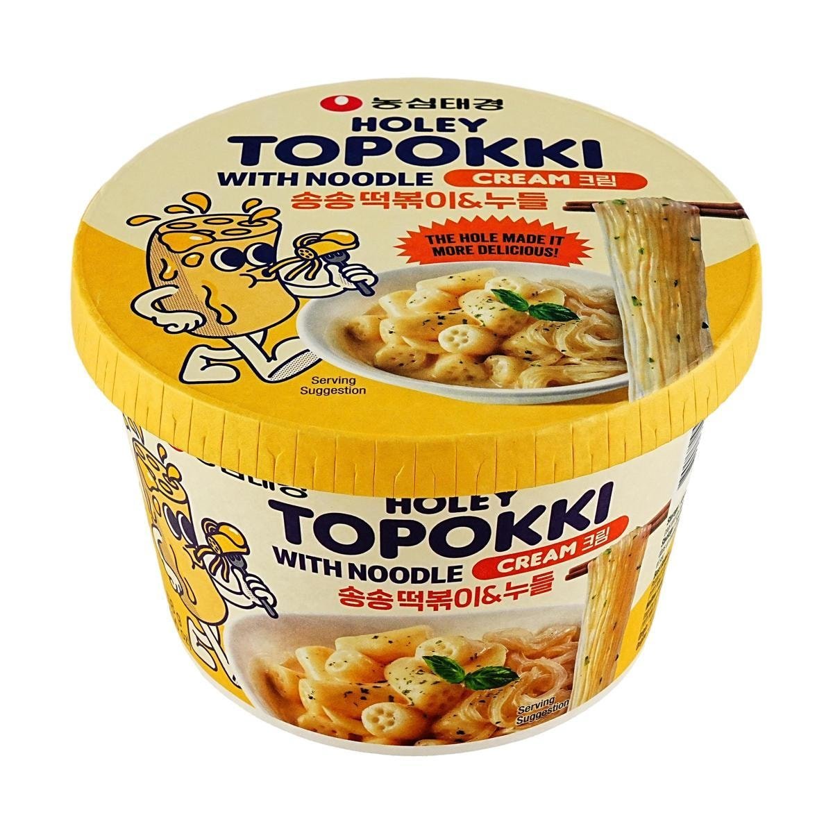 Holey Topokki Cream Sauce Flavor With Glass Noodle - Daebak