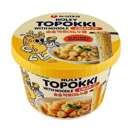 Holey Topokki Cream Sauce Flavor With Glass Noodle - Daebak