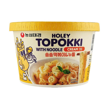 Holey Topokki Cream Sauce Flavor With Glass Noodle - Daebak