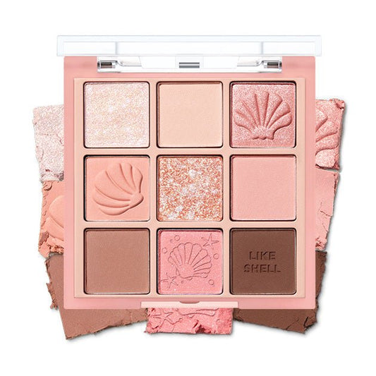 [HOLIKA HOLIKA] My Fave Mood Eye Palette 8g #SHELL ON THE BEACH - Daebak