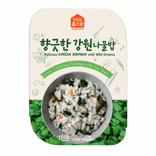 [Homesrang] Gangwon Wild Greens Rice (220g, 7.76oz) - Daebak